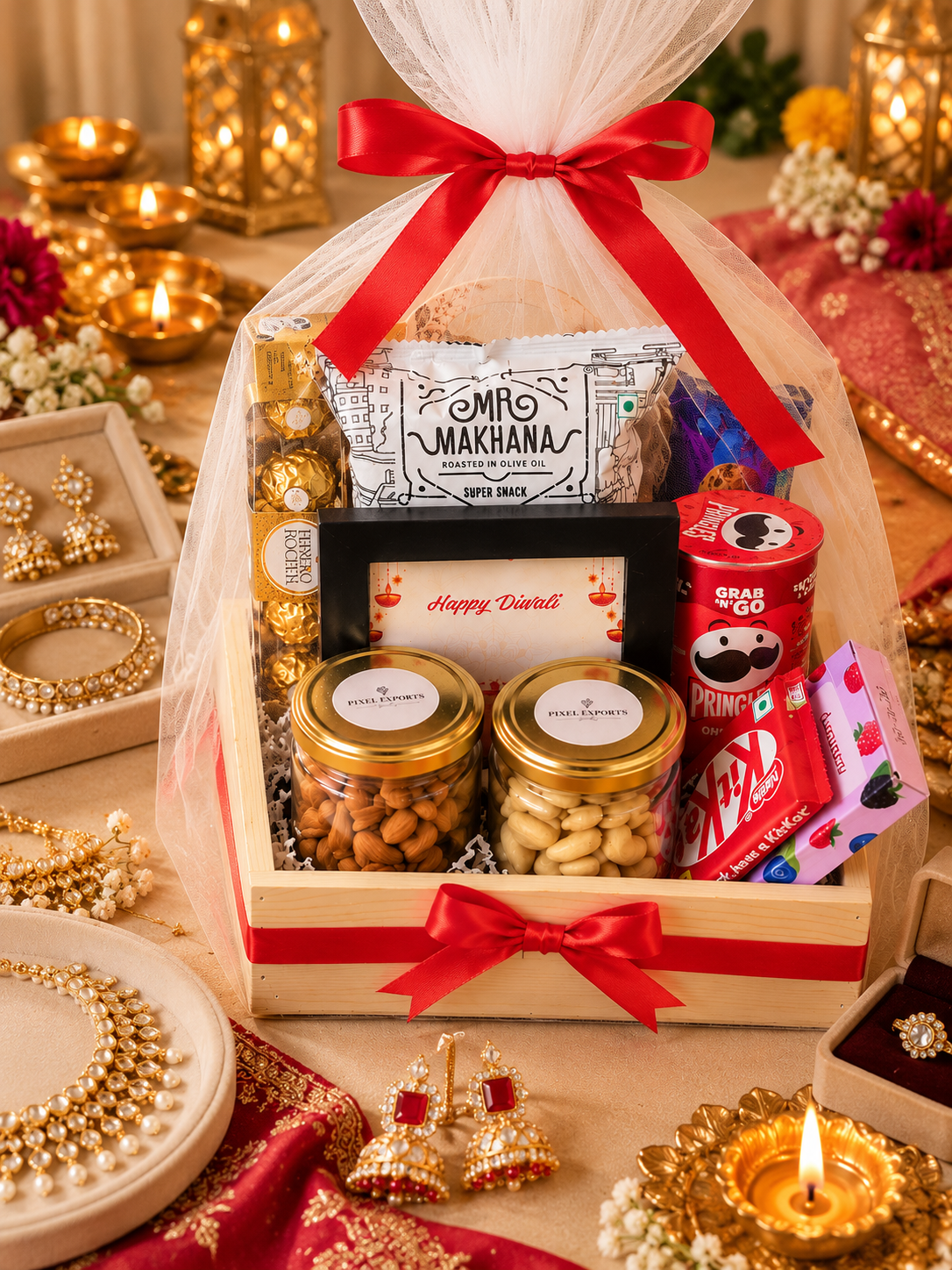 Premium Diwali Gift Hamper with Dry Fruits & Chocolates