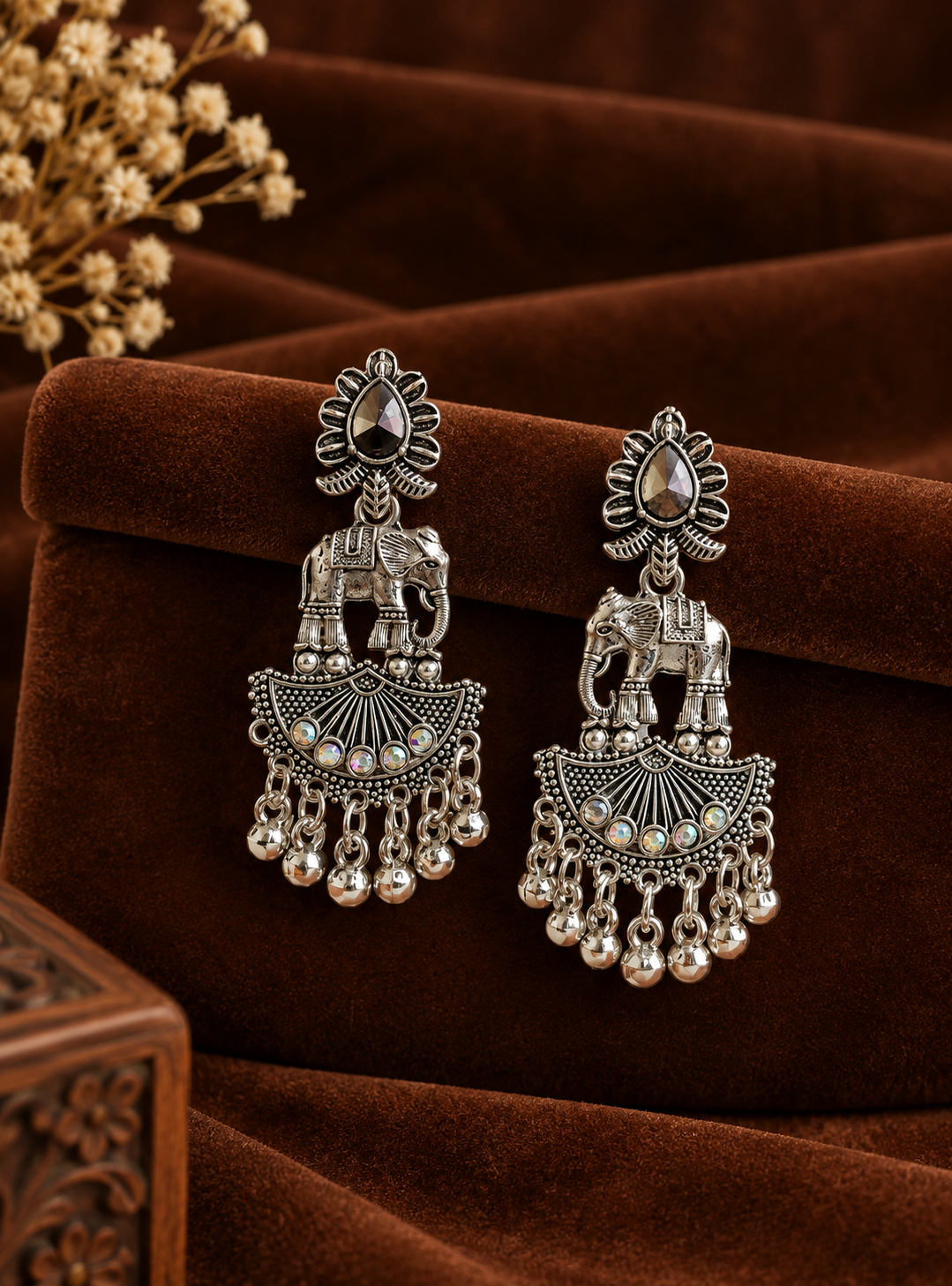 Oxd Long Bell Drop Earrings