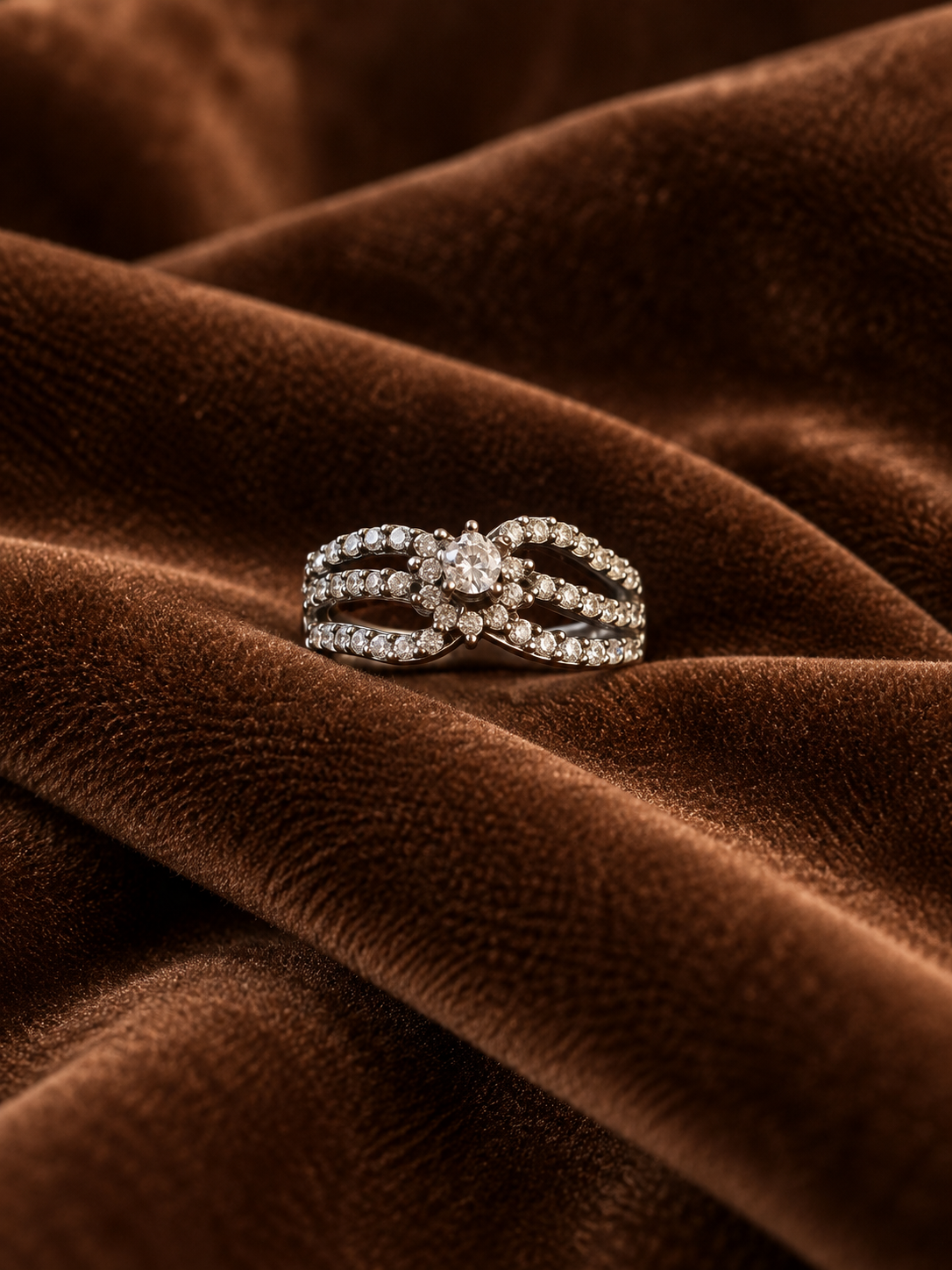 TRIPLE FINGER RING | Sparkling Statement RingTriple Finger Ring | Sparkling Statement Ring