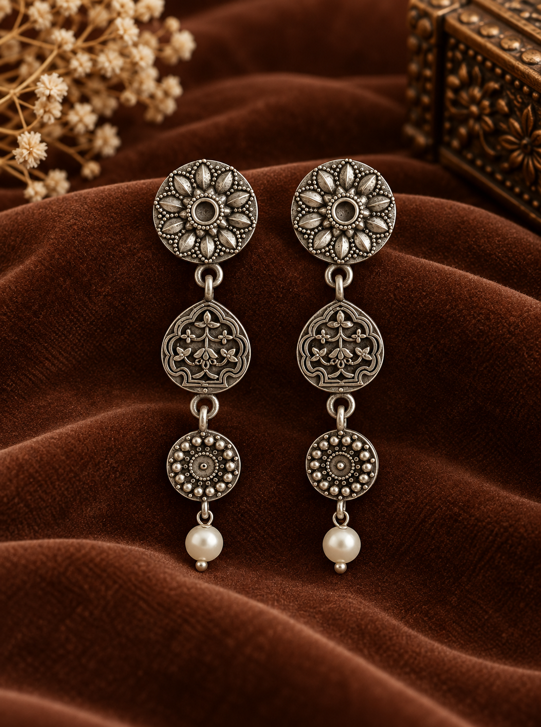 Oxd Bronze Pearl Drop Set