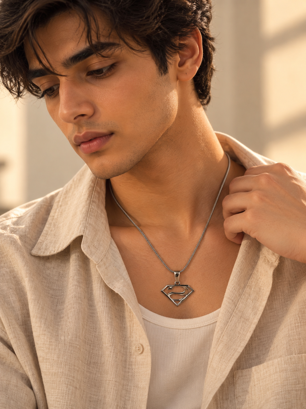 Superman Inspired Pendent for Mens