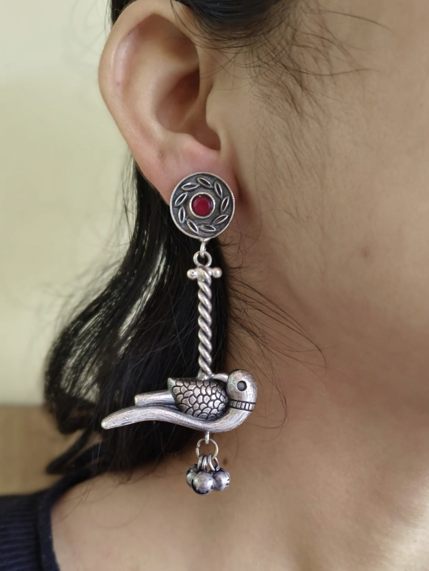 Bird Drop Earring