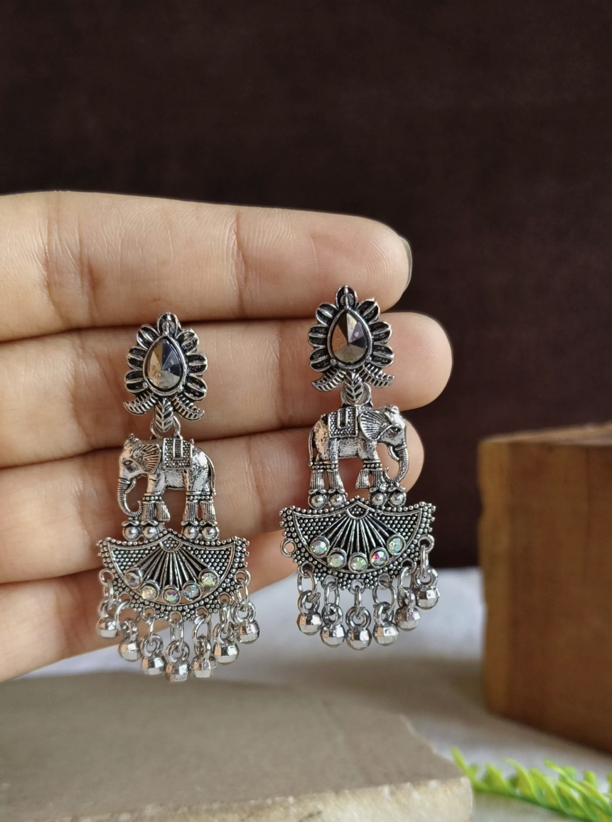 Oxd Long Bell Drop Earrings