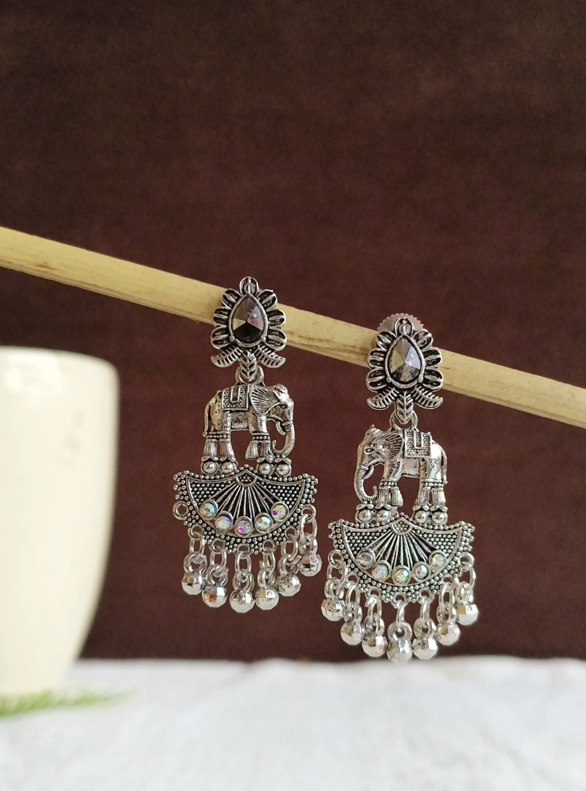 Oxd Long Bell Drop Earrings