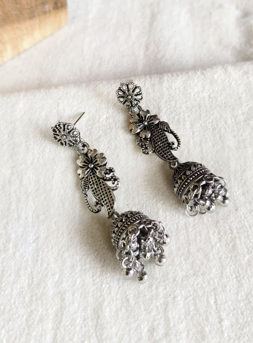 OXD Peacock Motif Earring