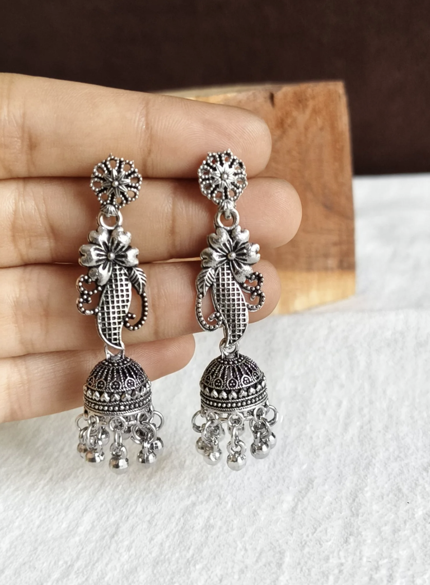 OXD Peacock Motif Earring
