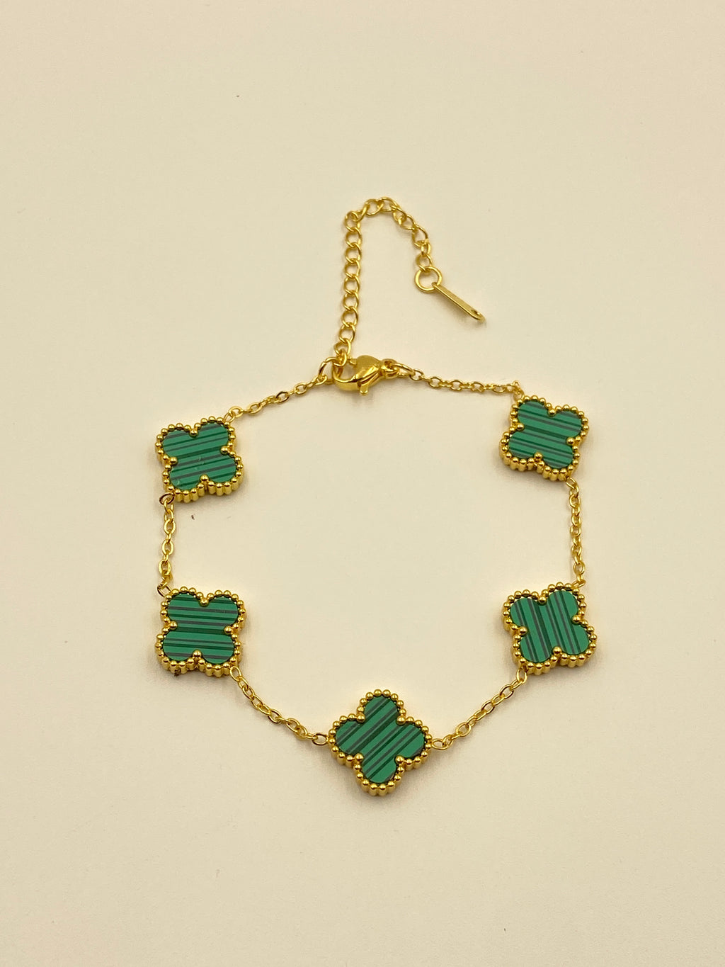 GREEN CLOVER BRACELET