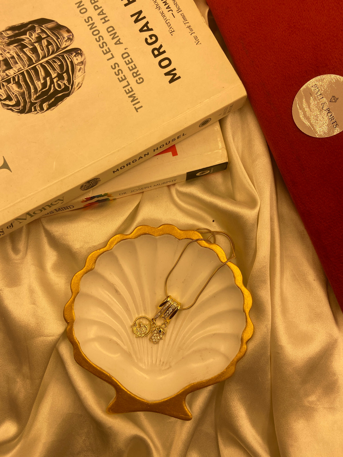 Evil Palm Stack Pendant Necklace for Women