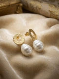GOLD PEARL EARRINGS