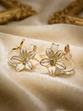 GOLD MULTI FLOWER EARRINGS