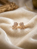 GOLD TULIP EARRINGS