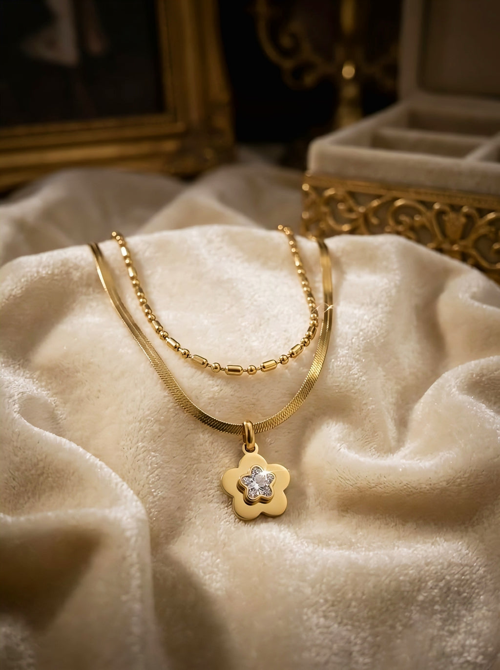 DOUBLE CHAIN PENDANT