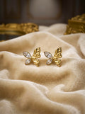 GOLD AD BUTTERFLY EARRINGS