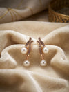 ROSE GOLD PEARL EARRINGS