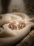ROSE GOLD BOW EARRINGS