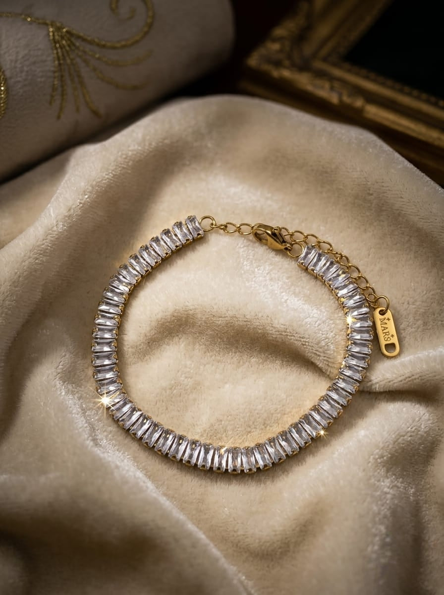 GOLD TENNIS BRACELET