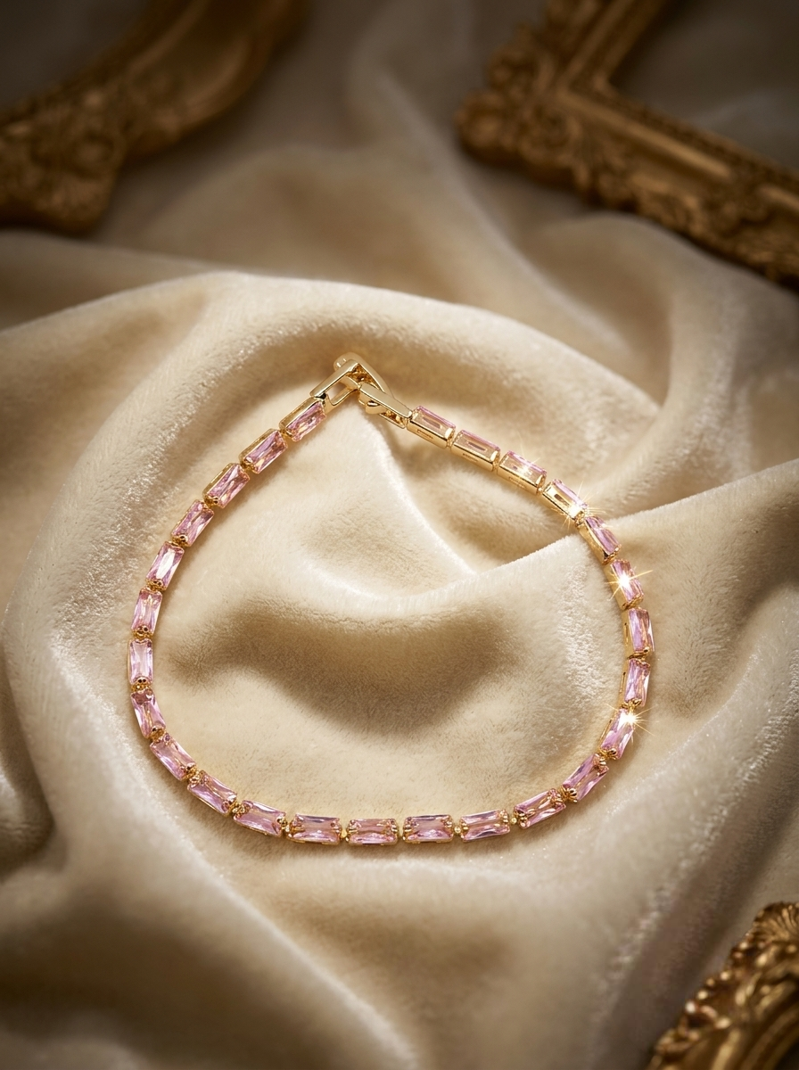 PINK TENNIS BRACELET
