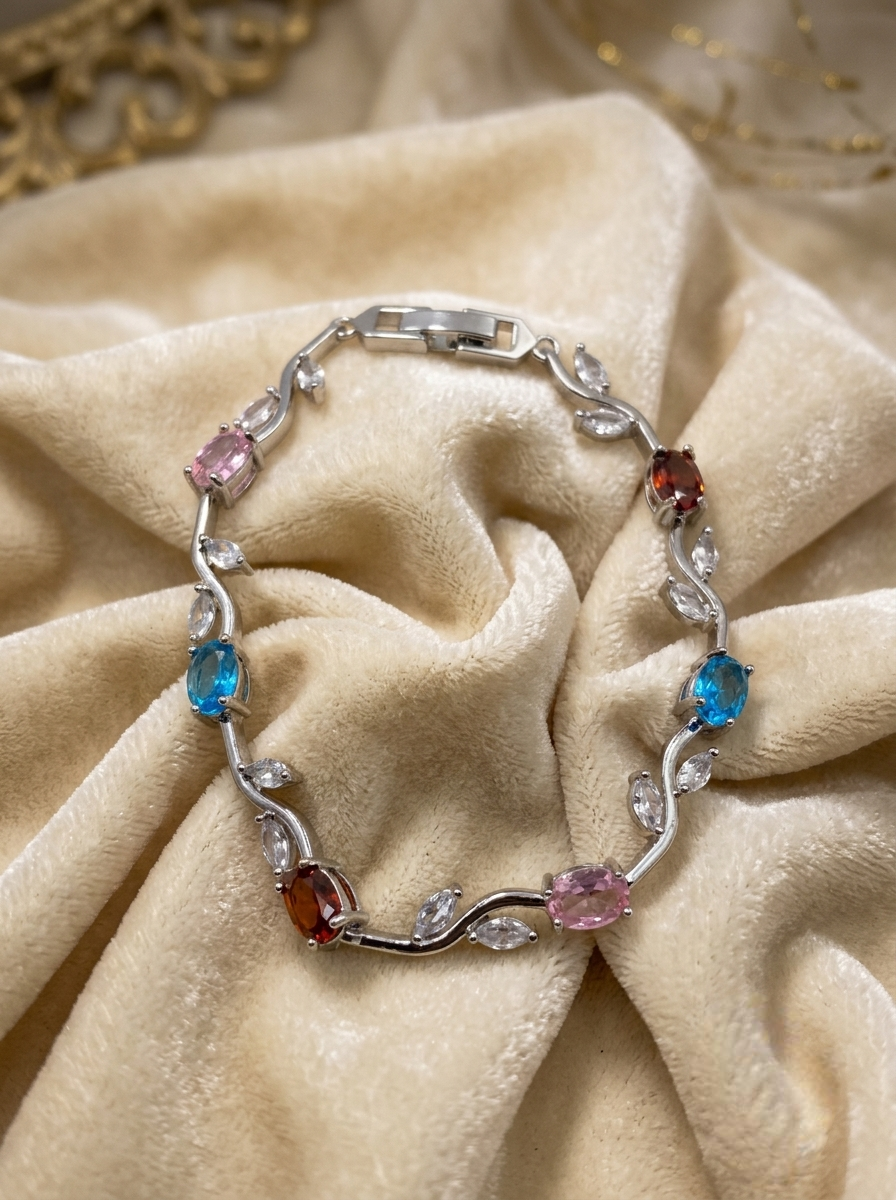 SILVER MULTI TULIP BRACELET