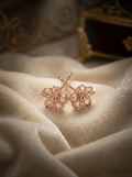 ROSE GOLD FLOWER EARRINGS