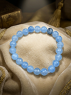 AQUAMARINE BEAD BRACELET
