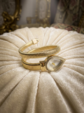 WHITE DIAL SNAKE WATCH