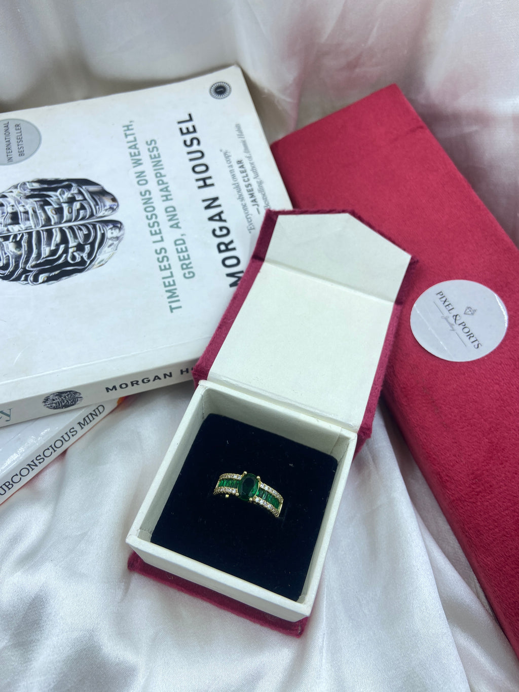 Green Stone Layered Ring