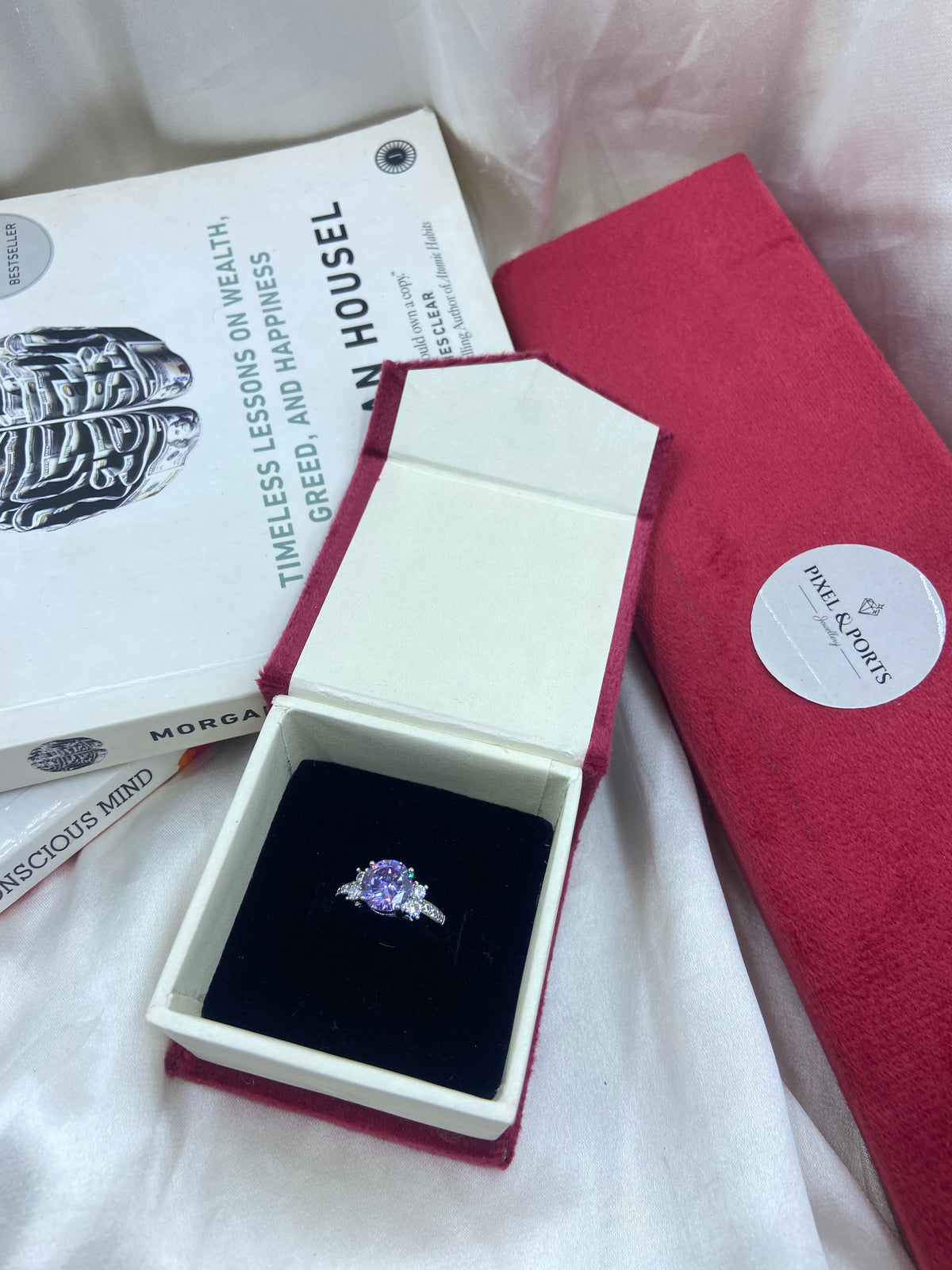 Purple Solitaire RIng