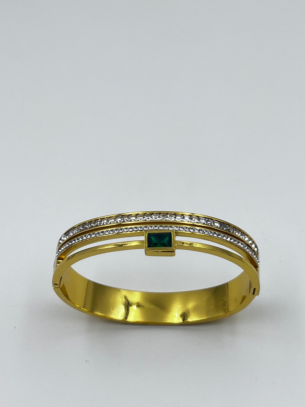 GOLD GREEN STONE KADA
