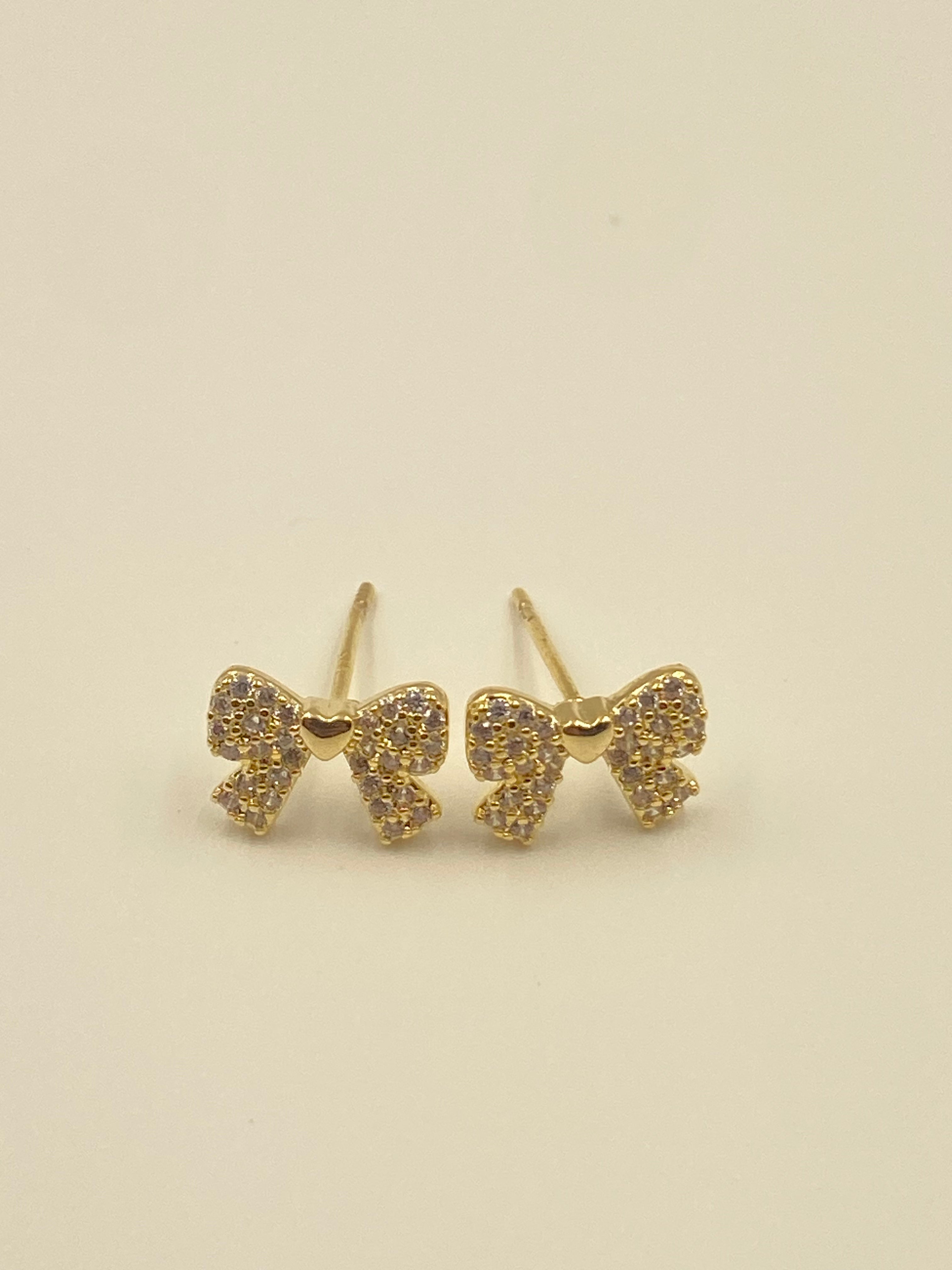 GOLD RIBBON EARRINGS