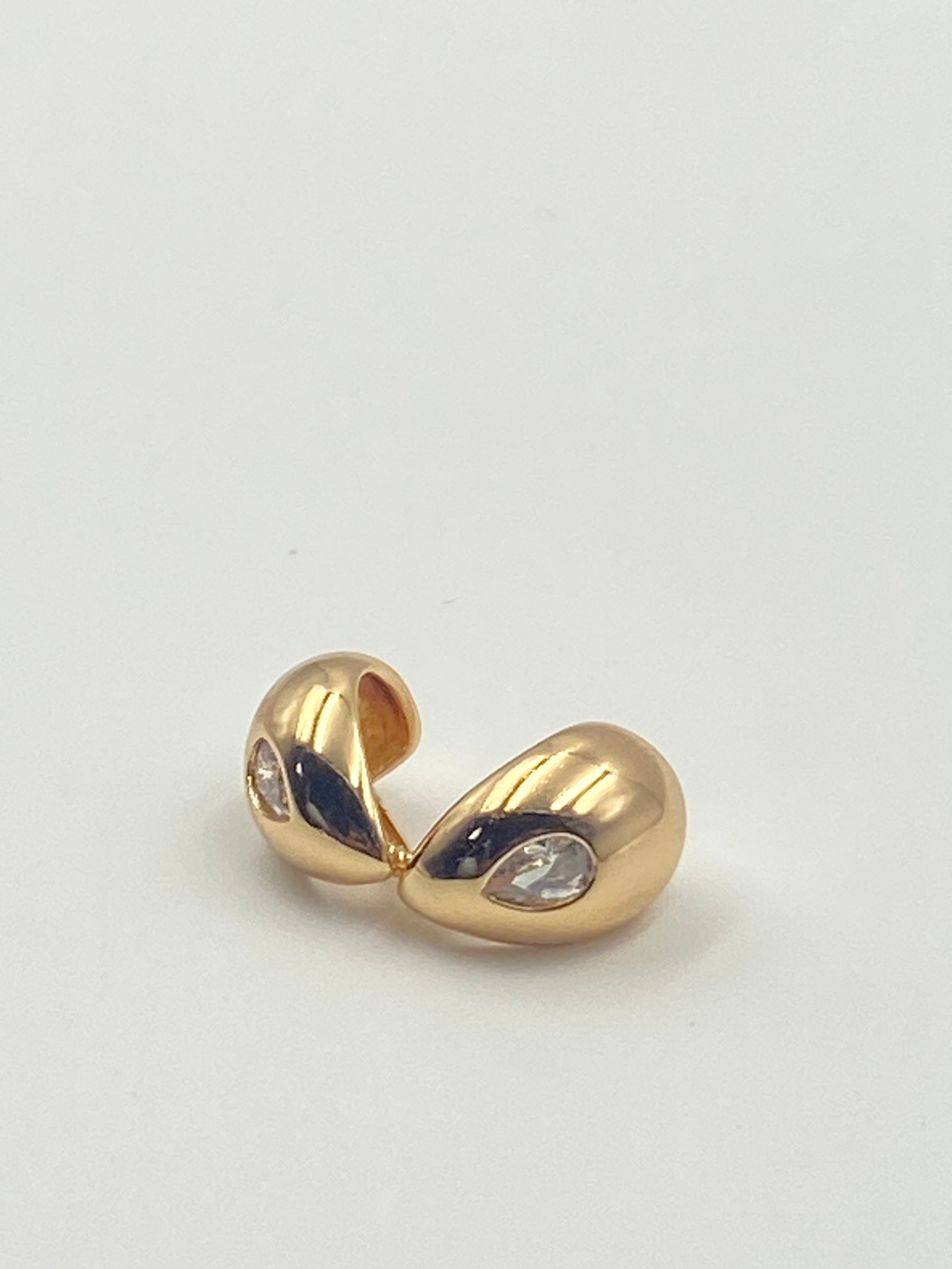 ROSE COPPER GOLD EARRINGS