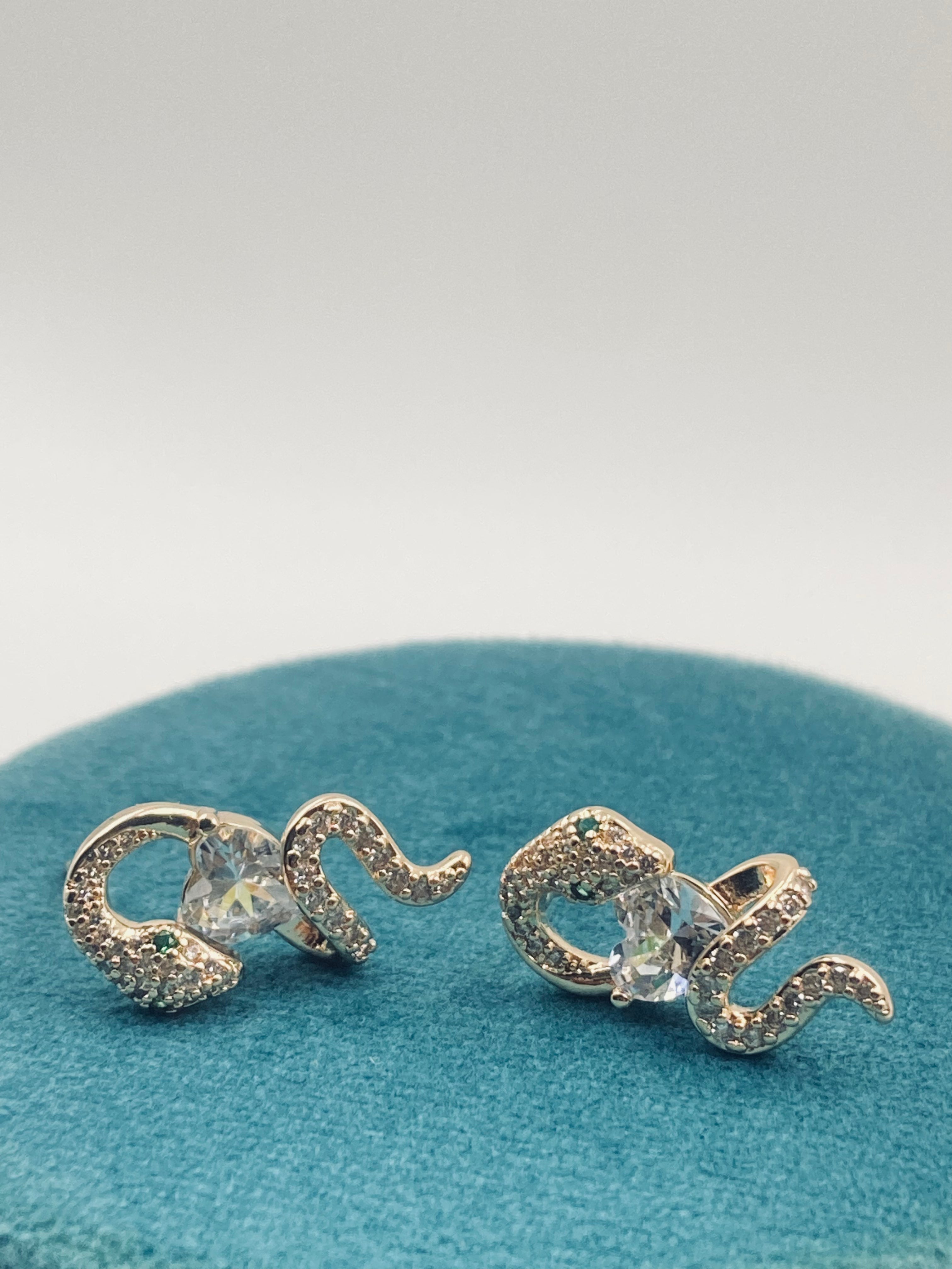 ROSE GOLD SNAKE EARRINGS