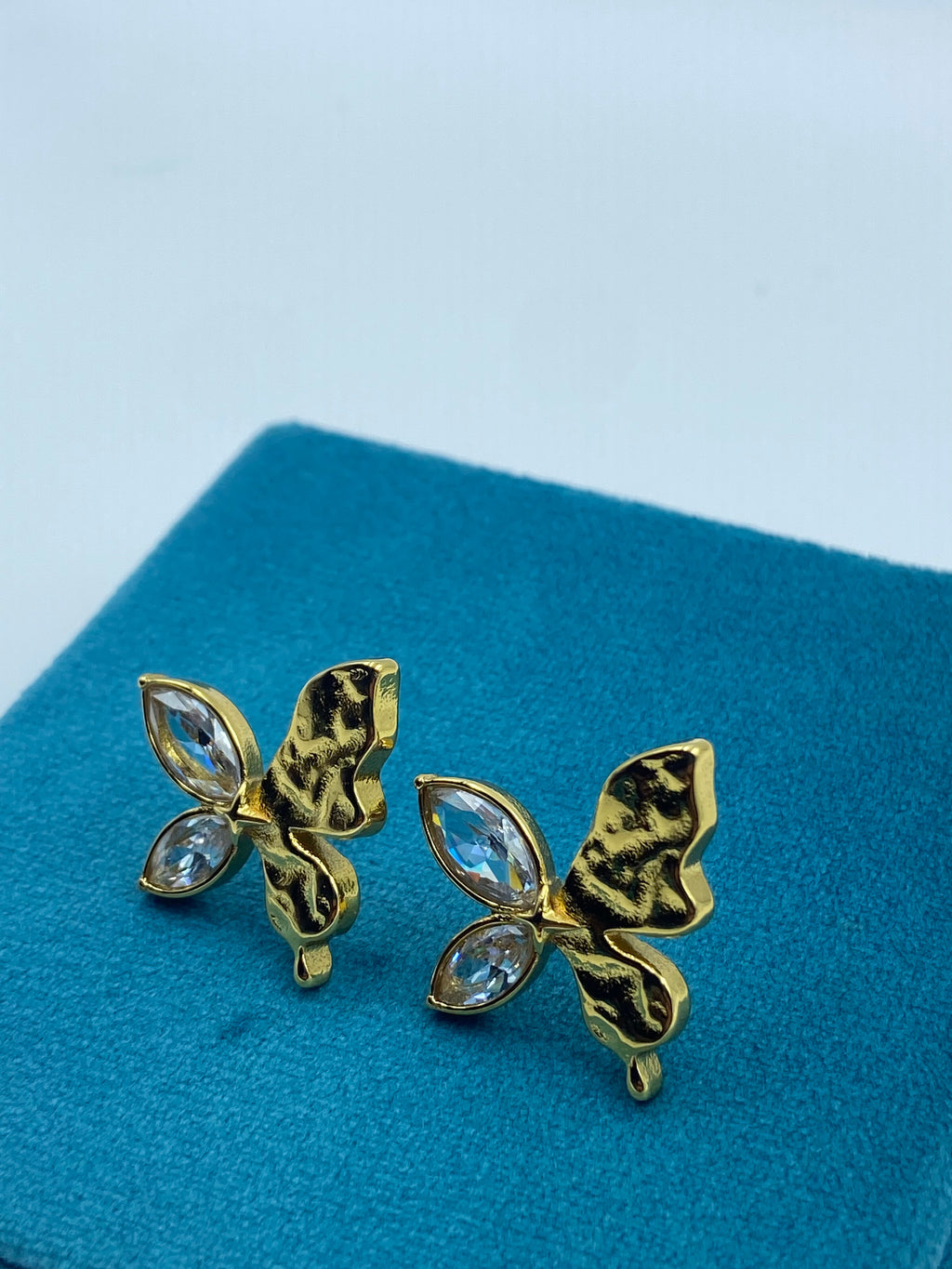 GOLD AD BUTTERFLY EARRINGS