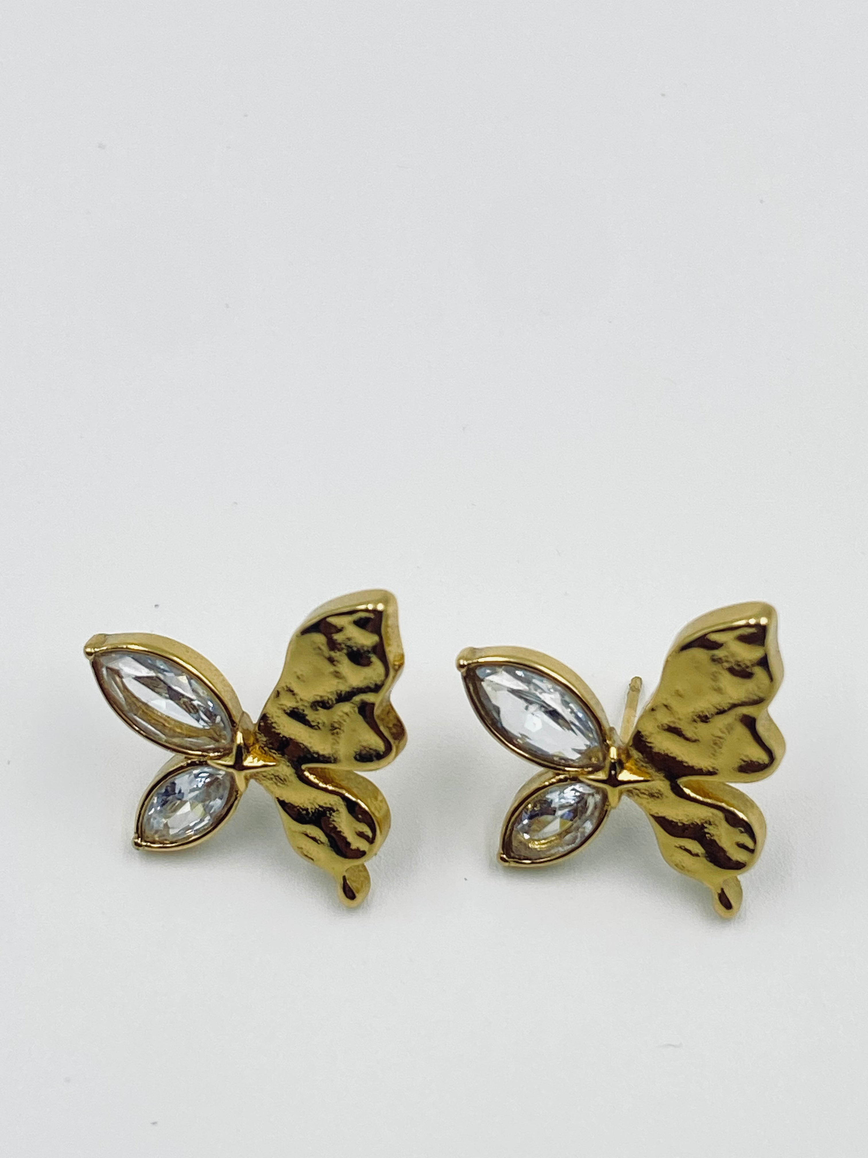 GOLD AD BUTTERFLY EARRINGS