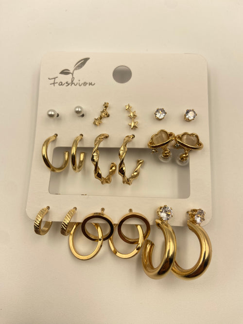 EARRING SET GOLD