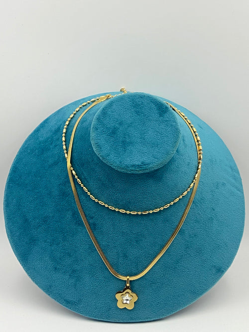 DOUBLE CHAIN PENDANT