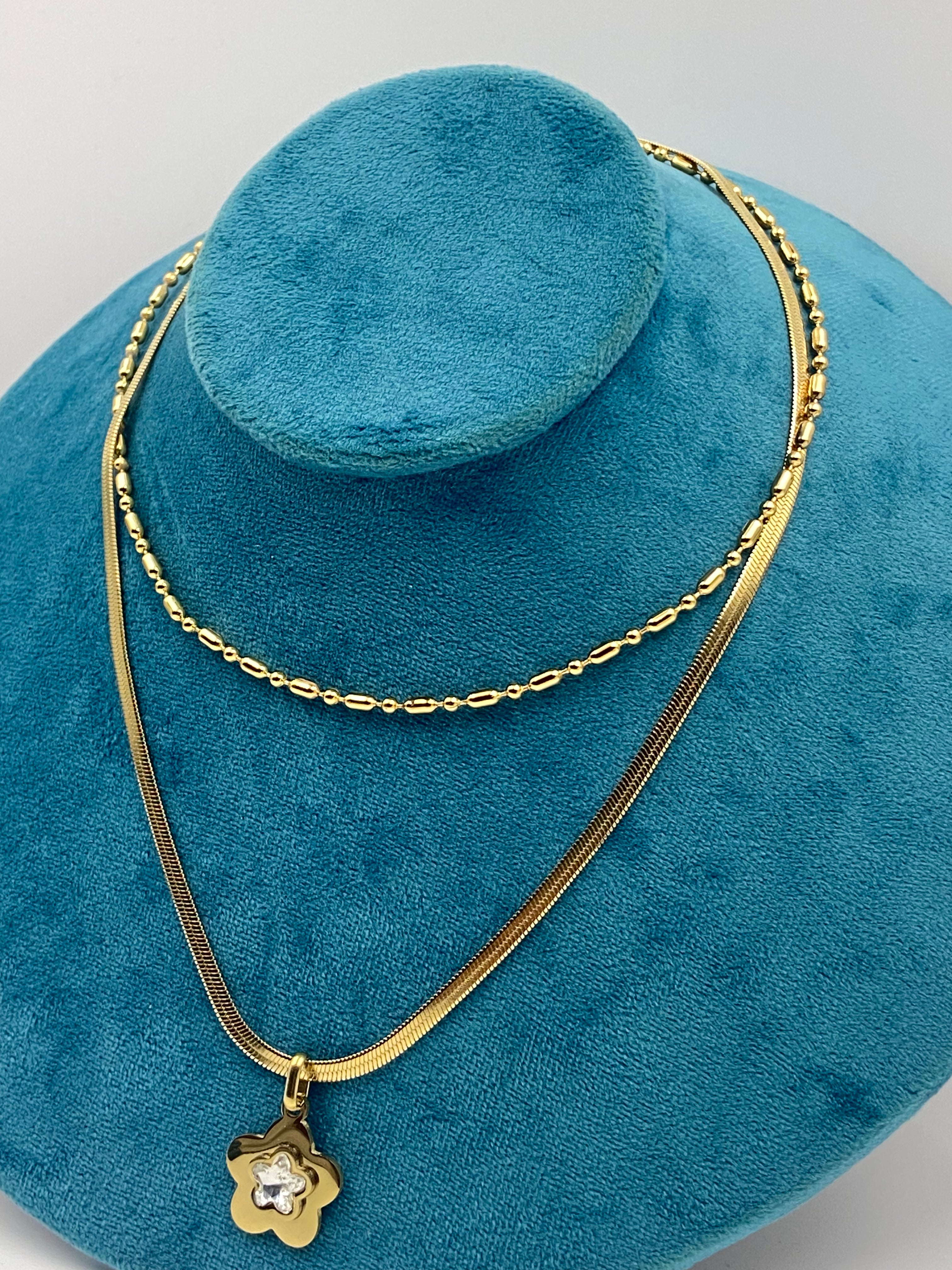 DOUBLE CHAIN PENDANT