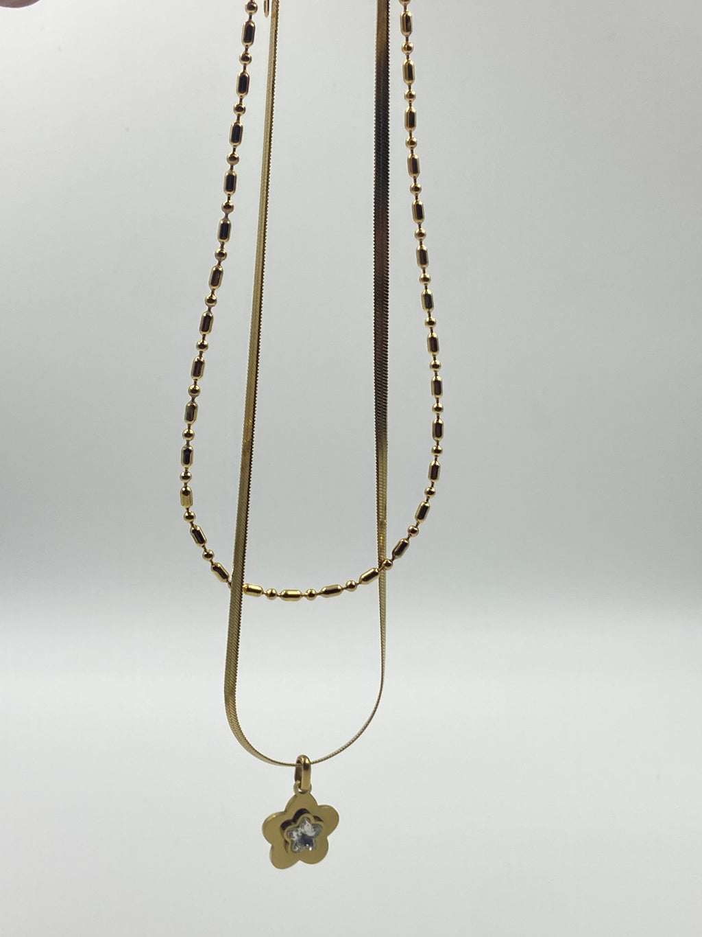 DOUBLE CHAIN PENDANT