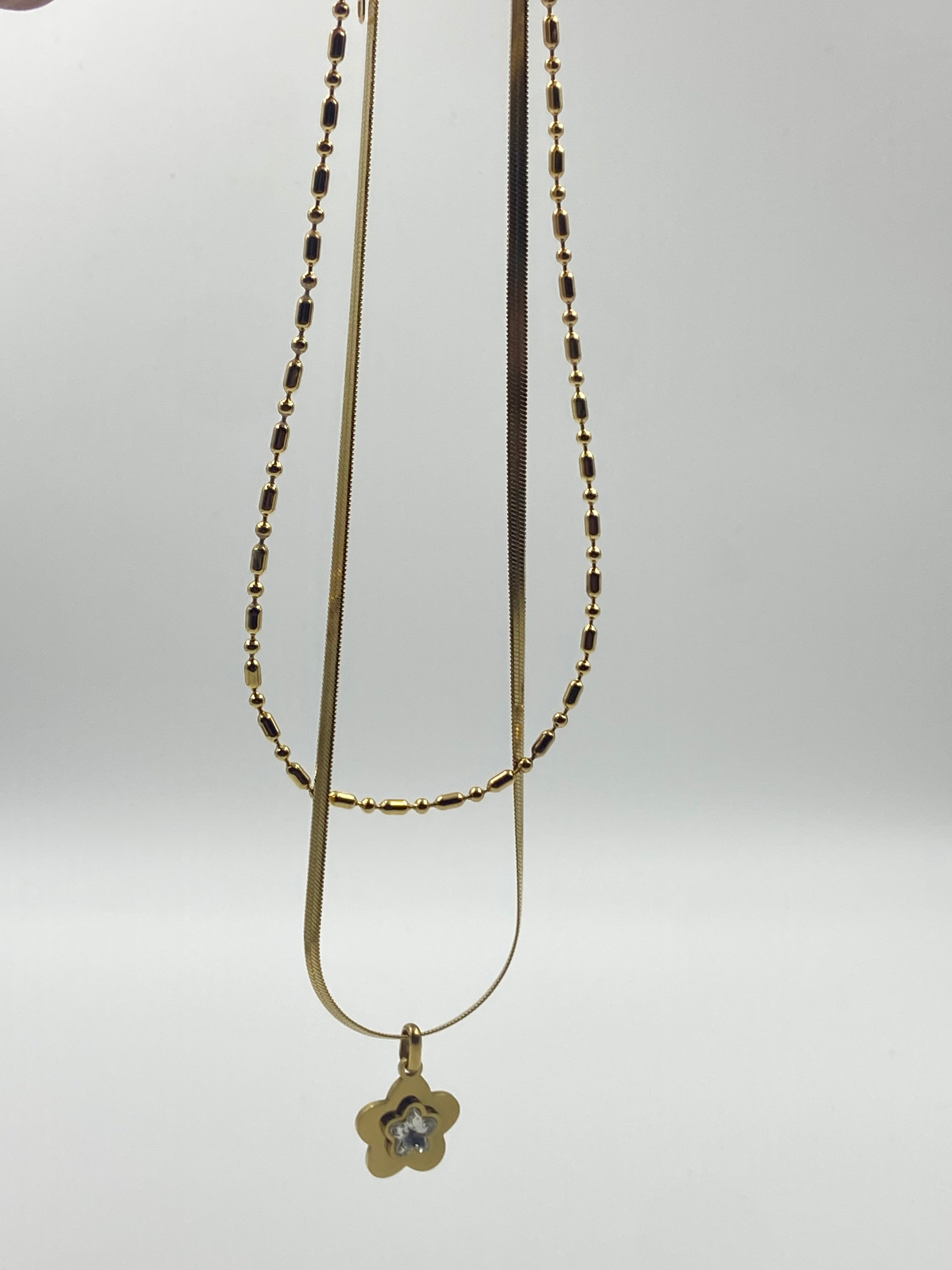 DOUBLE CHAIN PENDANT