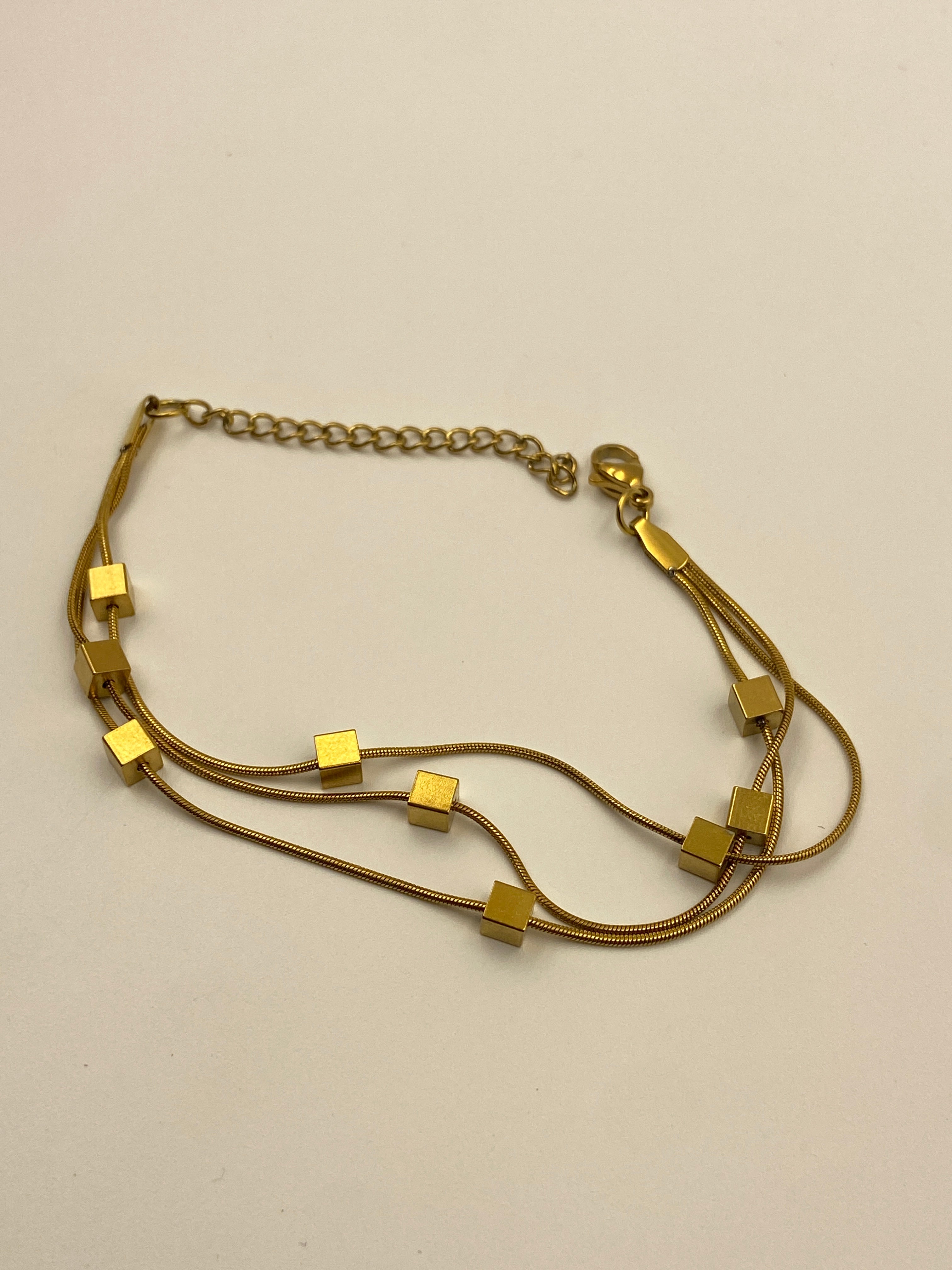 GILDED CUBE BRACELET
