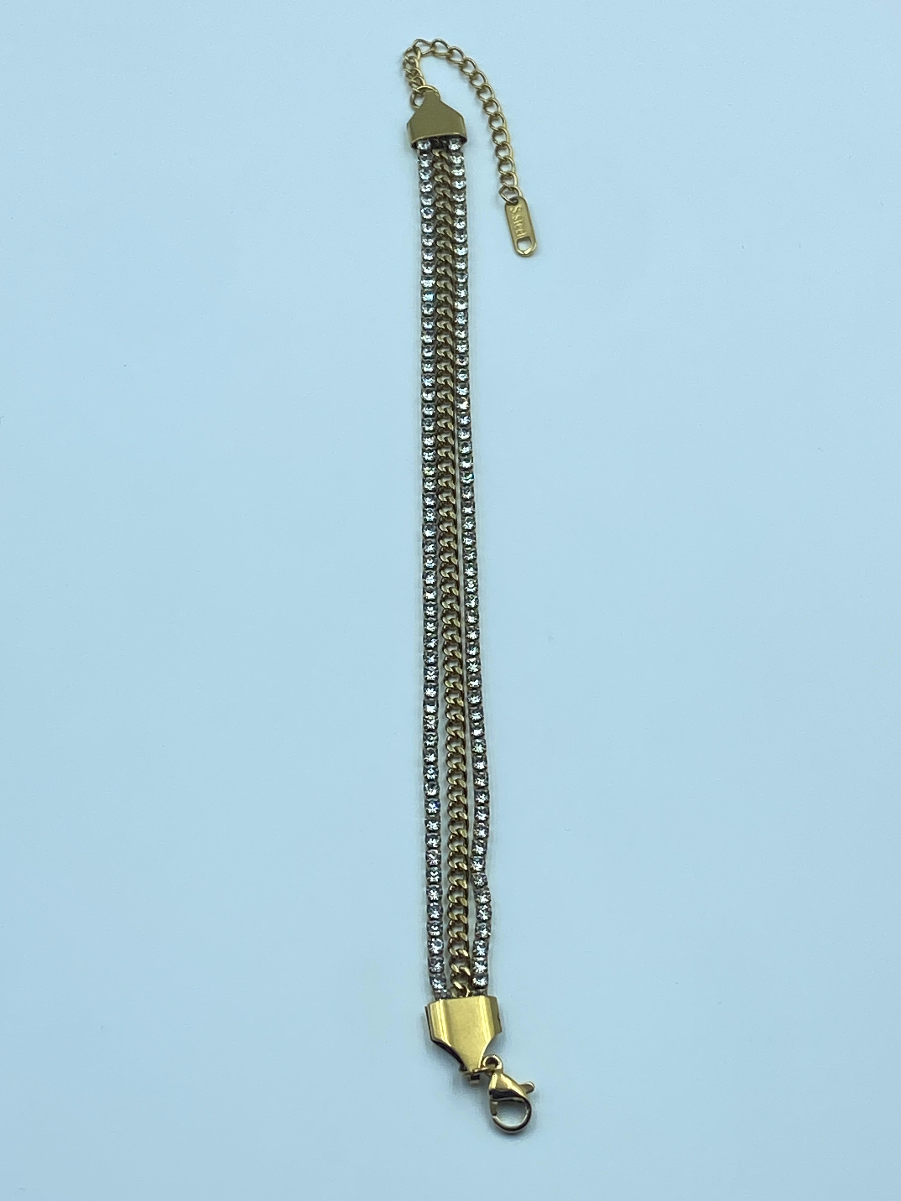 GILDED LAYER TENNIS BRACELET