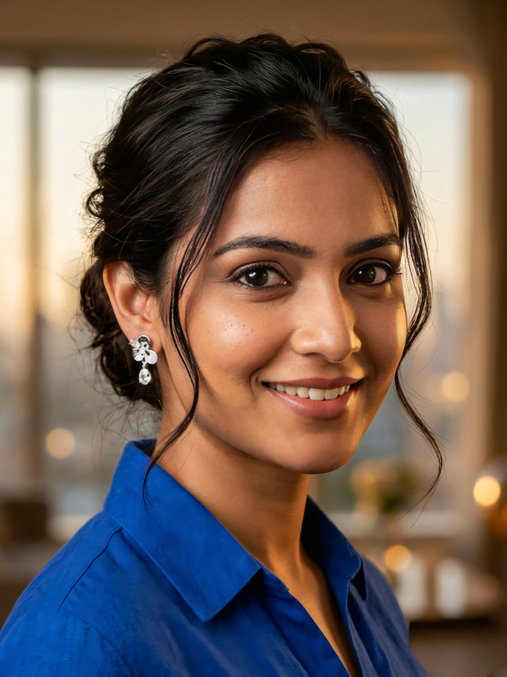 SILVER FLOWER EARRINGS