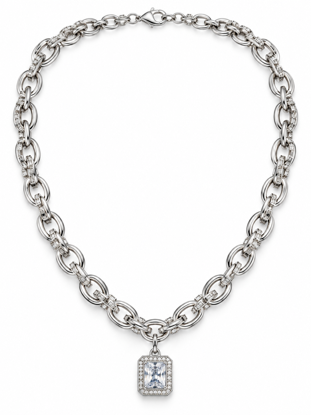 SOLITAIRE CURB CHAIN