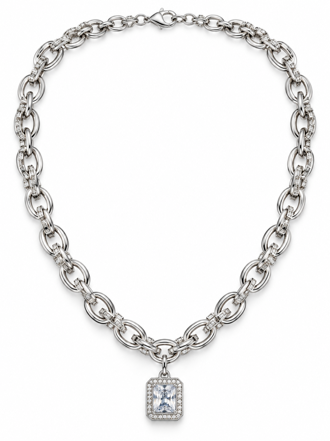 SOLITAIRE CURB CHAIN