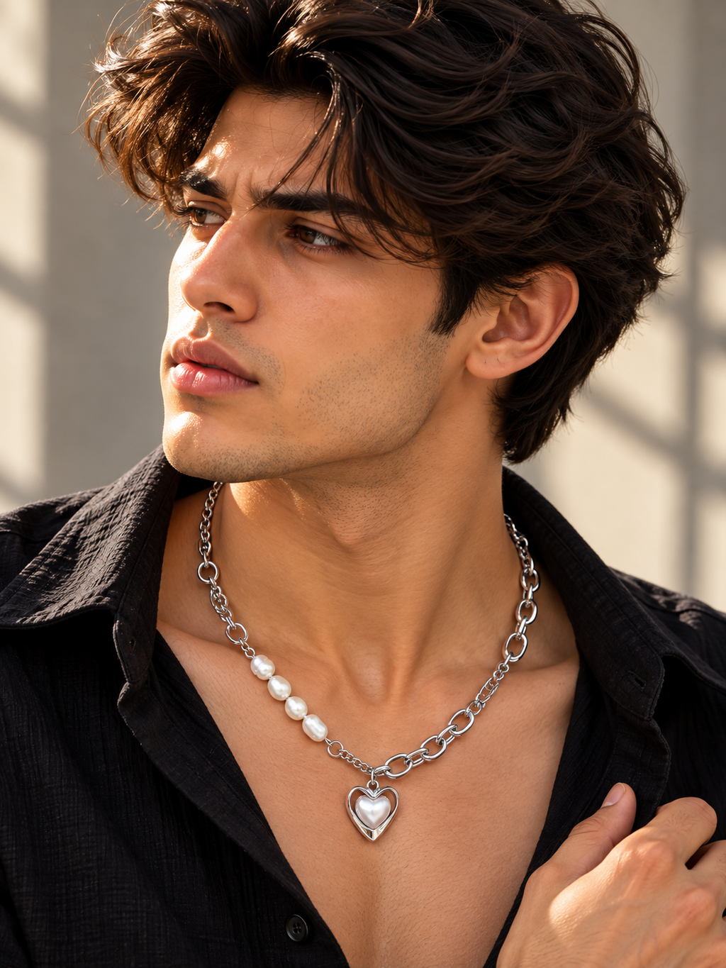 DUAL HEART TWIN CHAIN