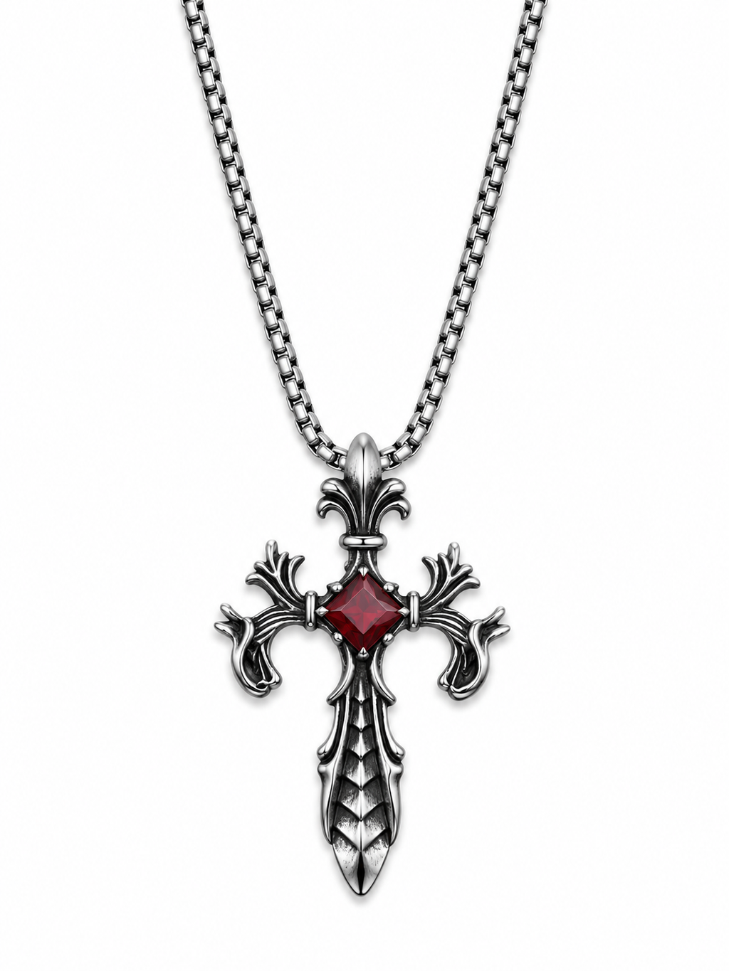 VANGUARD RUBY CROSS PENDANT