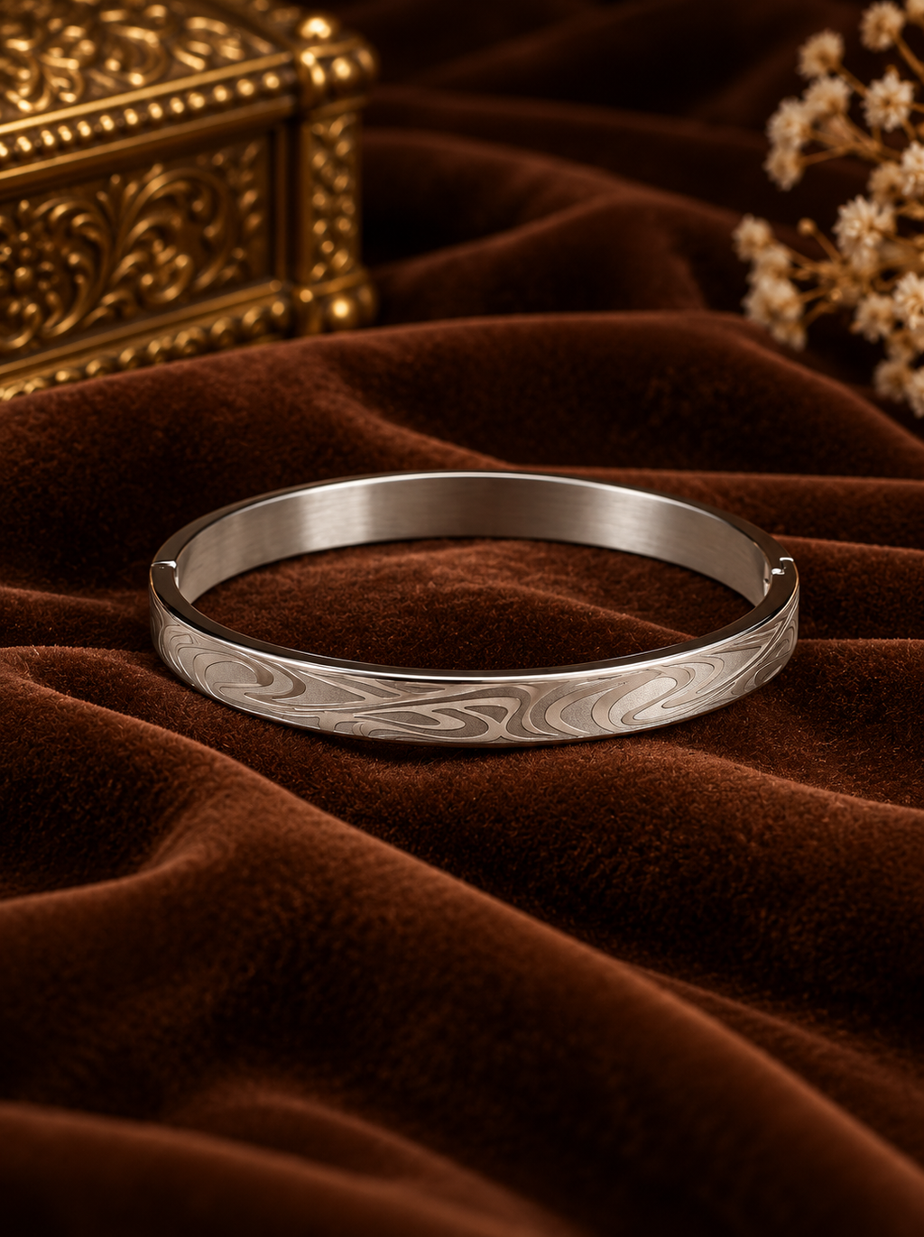 Silver Zig Zag Kada Small