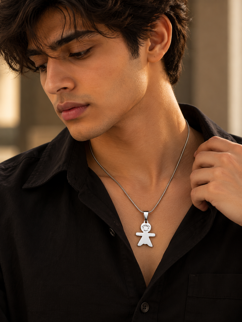 Cute Smiling Boy Pendant