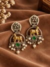 Royal Deer Chandbali Earrings