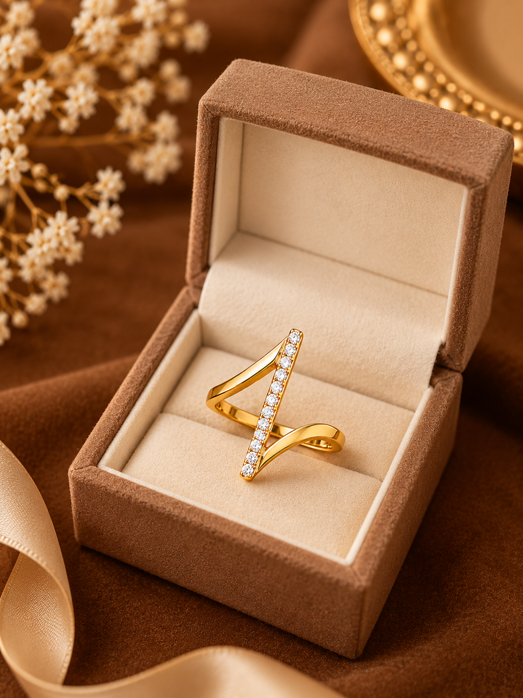 Zig Zag Ring Gold