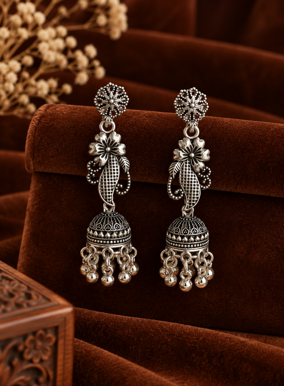 OXD Peacock Motif Earring